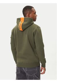 Alpha Industries Bluza Red Stripe 178314 Zielony Regular Fit. Kolor: zielony. Materiał: bawełna