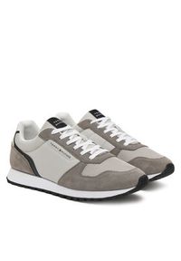 TOMMY HILFIGER - Tommy Hilfiger Sneakersy New Runner Eva Mix FM0FM05465 Szary. Kolor: szary. Materiał: zamsz, skóra #5