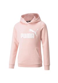 Bluza dla dzieci Puma ESS Logo Hoodie FL różowa. Kolor: różowy
