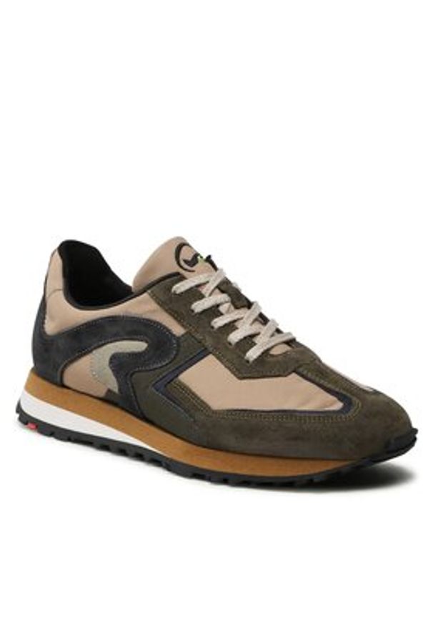 Lloyd Sneakersy Armand 22-623-11 Khaki. Kolor: brązowy. Materiał: zamsz, skóra