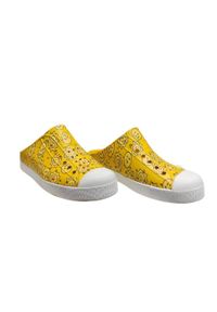 Native Shoes - Buty miejskie młodzieżowe NATIVE JEFFERSON CLOG SUGARLITE PRINT BIG KID. Okazja: na co dzień. Kolor: żółty. Wzór: nadruk