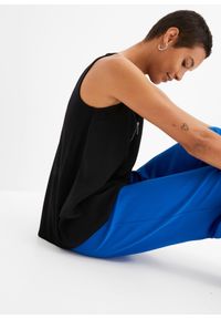 bonprix - Top z zamkiem. Typ kołnierza: dekolt w serek. Kolor: czarny. Materiał: wiskoza #2