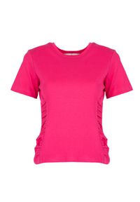 Silvian Heach T-Shirt | CVP23123TS | Kobieta | Różowy. Kolor: różowy. Materiał: bawełna. Długość rękawa: krótki rękaw. Długość: krótkie