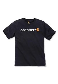 Koszulka bawełniana męska Carhartt Core Logo T-Shirt S/S. Kolor: czarny. Materiał: bawełna. Sport: turystyka piesza