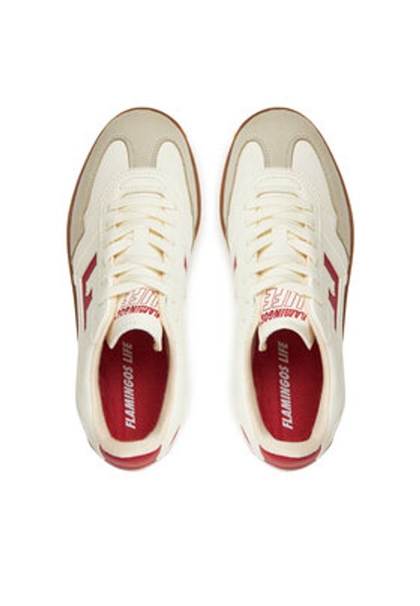 Flamingos' Life - Flamingos Life Sneakersy Burela Slim Biały. Kolor: biały. Materiał: skóra