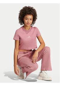 Adidas - adidas T-Shirt ALL SZN 3-Stripes IY6849 Różowy Slim Fit. Kolor: różowy. Materiał: bawełna
