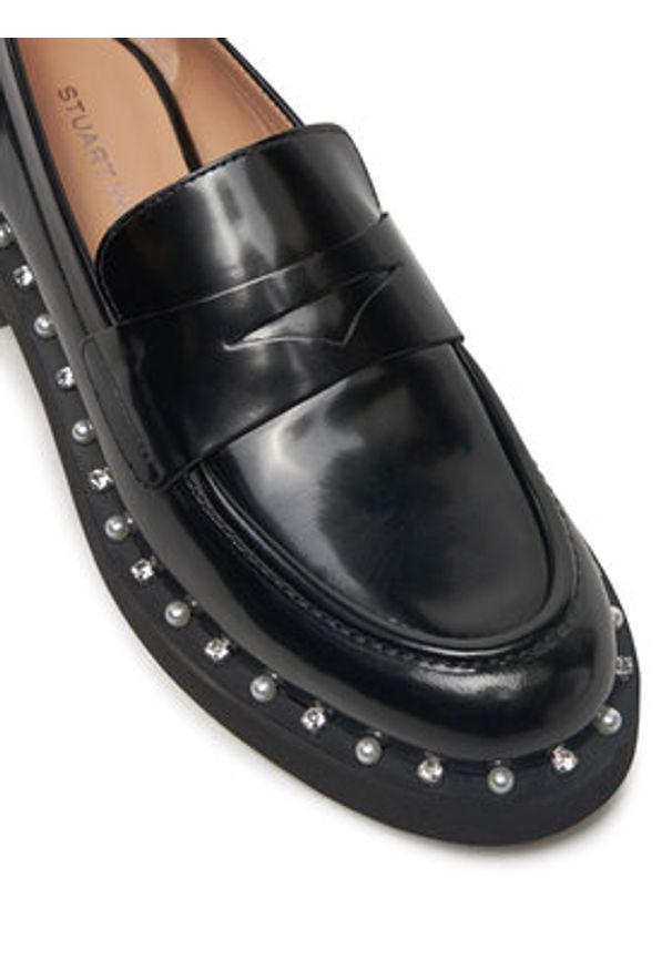 Stuart Weitzman Loafersy Reverie Loafer SK032 Czarny. Kolor: czarny. Materiał: skóra, lakier