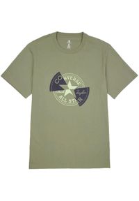 Podkoszulek Converse Distort Tee, Mężczyźni. Kolor: zielony. Materiał: materiał, bawełna