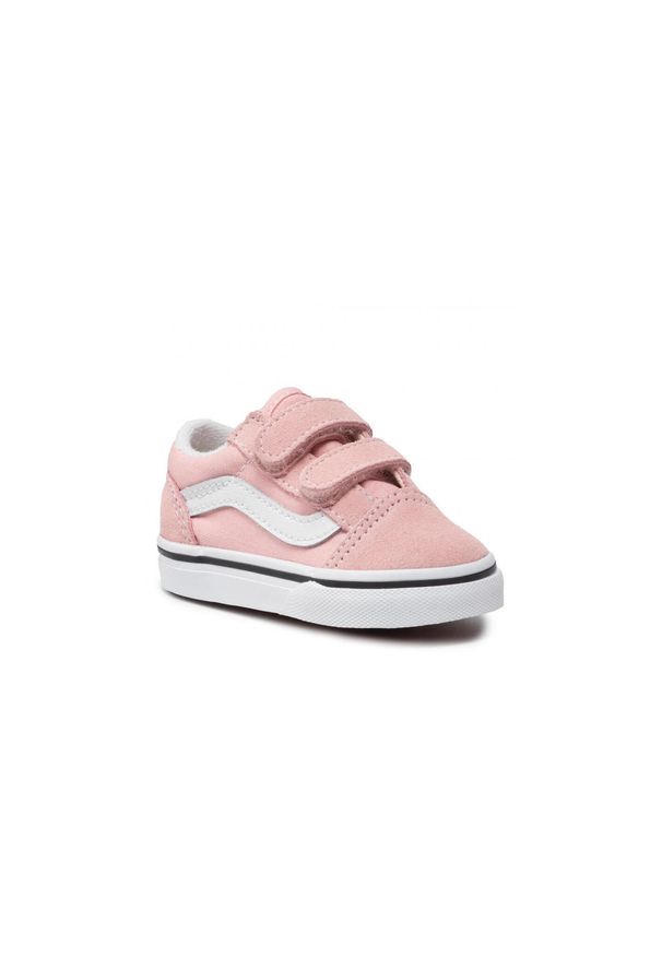 Buty Vans Old Skool V w kolorze różowym. Okazja: na co dzień. Kolor: różowy. Materiał: skóra. Styl: casual, elegancki