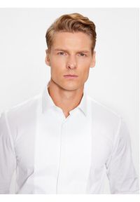 Calvin Klein Koszula Evening K10K112092 Biały Slim Fit. Kolor: biały. Materiał: bawełna