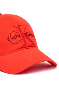 Calvin Klein Czapka z daszkiem Large Monologo LV04D5039G Czerwony. Kolor: czerwony. Materiał: bawełna #3