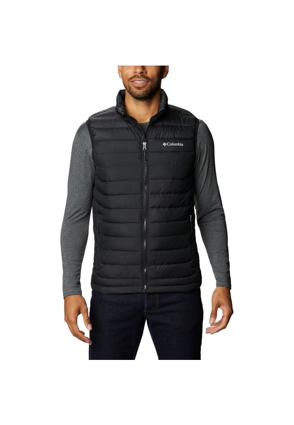 columbia - Bezrękawnik Turystyczny Puchowy Męski Columbia Powder Lite Vest. Kolor: czarny. Materiał: puch. Długość rękawa: bez rękawów