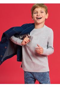 Sinsay - Koszulka z długimi rękawami - szary. Kolor: szary. Długość rękawa: długi rękaw. Długość: długie #1