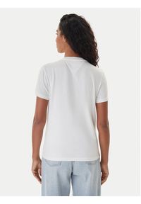 Tommy Jeans T-Shirt Flag DW0DW22562 Écru Regular Fit. Materiał: bawełna #5