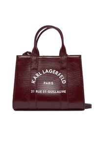 Karl Lagerfeld - KARL LAGERFELD Torebka A4W50015 Bordowy. Kolor: czerwony. Materiał: skórzane