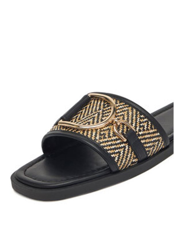 Jenny - JENNY Klapki WS5727-01 Czarny. Kolor: czarny. Materiał: materiał, syntetyk