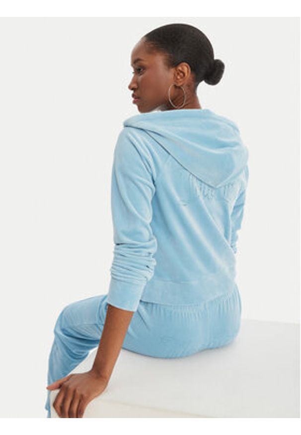Juicy Couture Bluza Madison JCWAS126326 Błękitny Slim Fit. Kolor: niebieski. Materiał: syntetyk