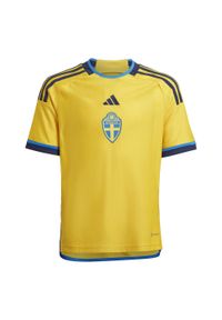 Adidas - Sweden 22 Home Jersey. Kolor: żółty. Materiał: jersey