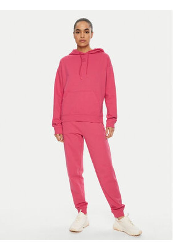 Hugo Bluza Delfinia 50522423 Różowy Regular Fit. Kolor: różowy. Materiał: bawełna
