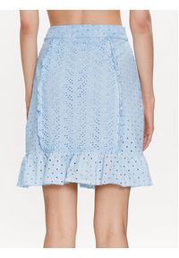 Guess Spódnica mini Aini W3GD0A KALQ0 Niebieski Slim Fit. Kolor: niebieski. Materiał: bawełna #5