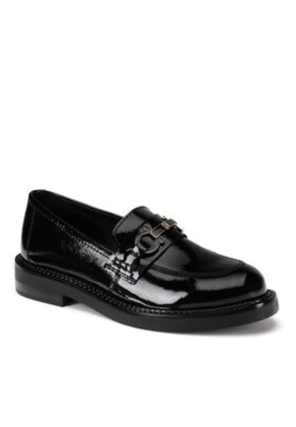 MEXX Loafersy MX/005C-WI16 Czarny. Kolor: czarny. Materiał: skóra, lakier