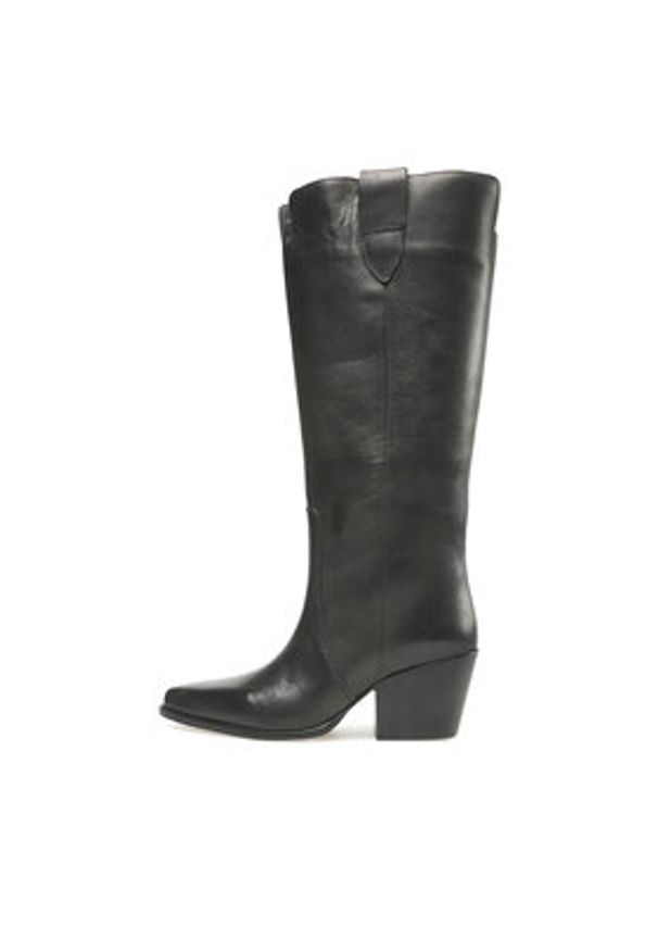 Badura Kozaki 222FW93 Czarny. Kolor: czarny. Materiał: skóra