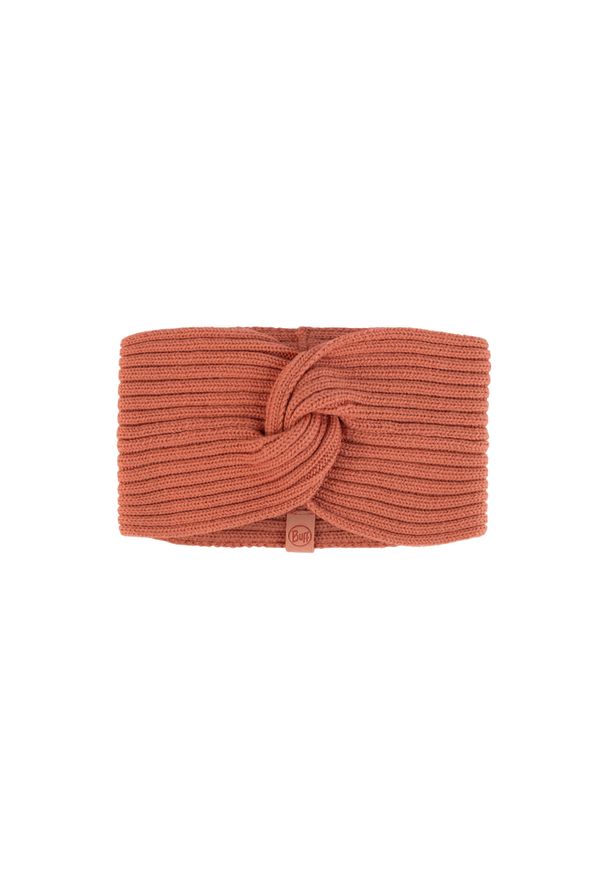 Damska opaska z dzianiny Buff Norval. Kolor: czerwony. Materiał: dzianina. Styl: sportowy