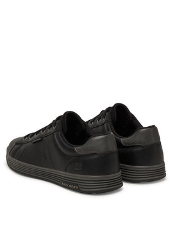 skechers - Skechers Sneakersy Cavell Hensley 210946/BLK Czarny. Kolor: czarny. Materiał: skóra