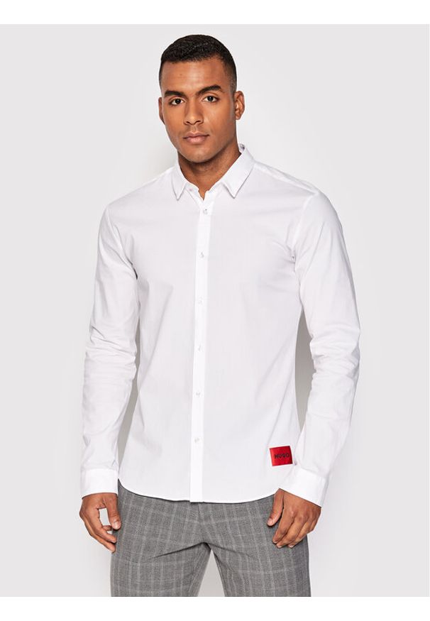 Hugo Koszula Ero3-W 50475687 Biały Extra Slim Fit. Kolor: biały. Materiał: bawełna