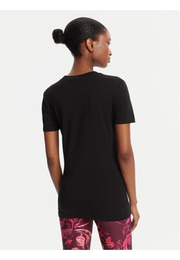 Versace Jeans Couture T-Shirt 79HAHB00 CJB01 Czarny Regular Fit. Kolor: czarny. Materiał: bawełna
