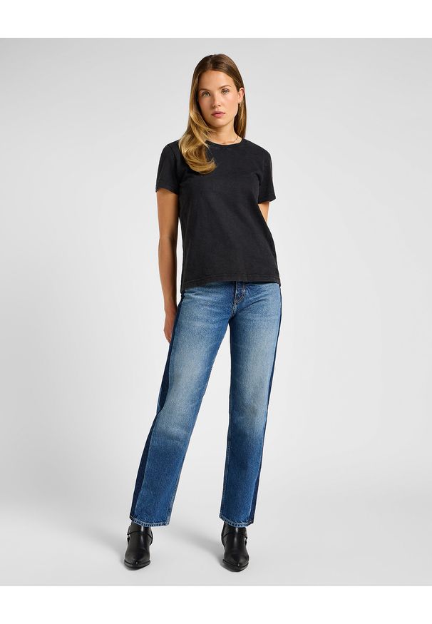 Lee - DAMSKA KOSZULKA LEE PERFECT TEE UNIONALL BLACK 112355164