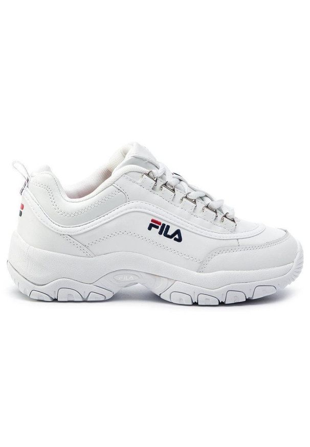 Buty Fila Strada Low W 1010560.1FG białe. Kolor: biały. Materiał: materiał, skóra ekologiczna, syntetyk. Szerokość cholewki: normalna