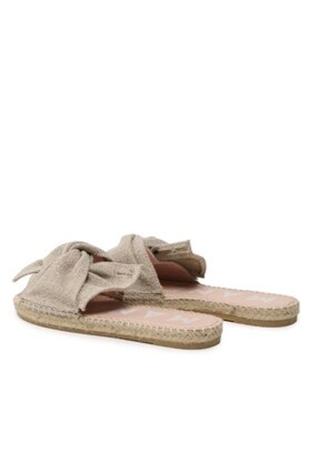 Manebi Espadryle Oragnic Hemp Sandals With Knnot O 7.1 JK Beżowy. Kolor: beżowy. Materiał: materiał