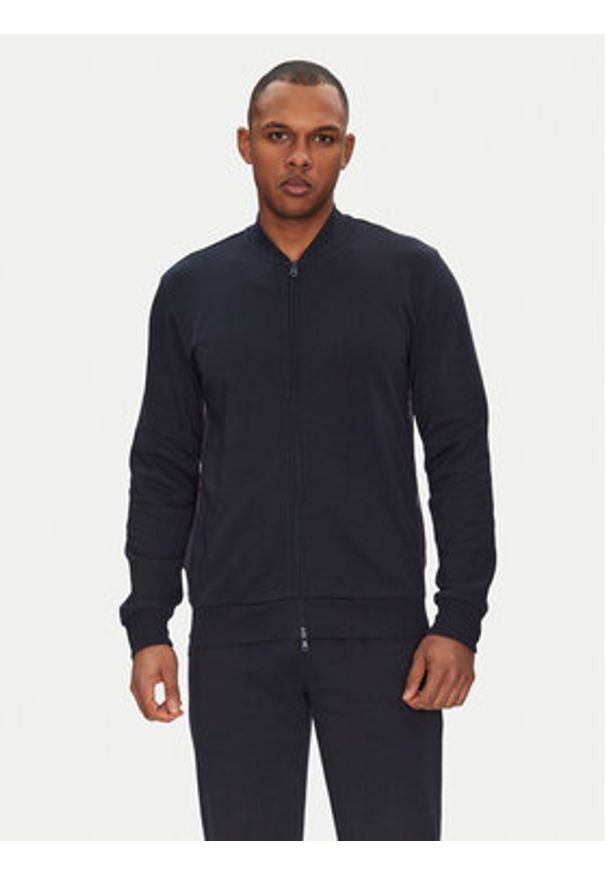 Emporio Armani Underwear Dres EM001385 AF10781 UB102 Granatowy Regular Fit. Kolor: niebieski. Materiał: bawełna