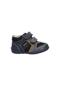 Geox - Buty GEOX B KAYTAN B Niebieski. Okazja: na co dzień. Kolor: niebieski. Materiał: tkanina, skóra