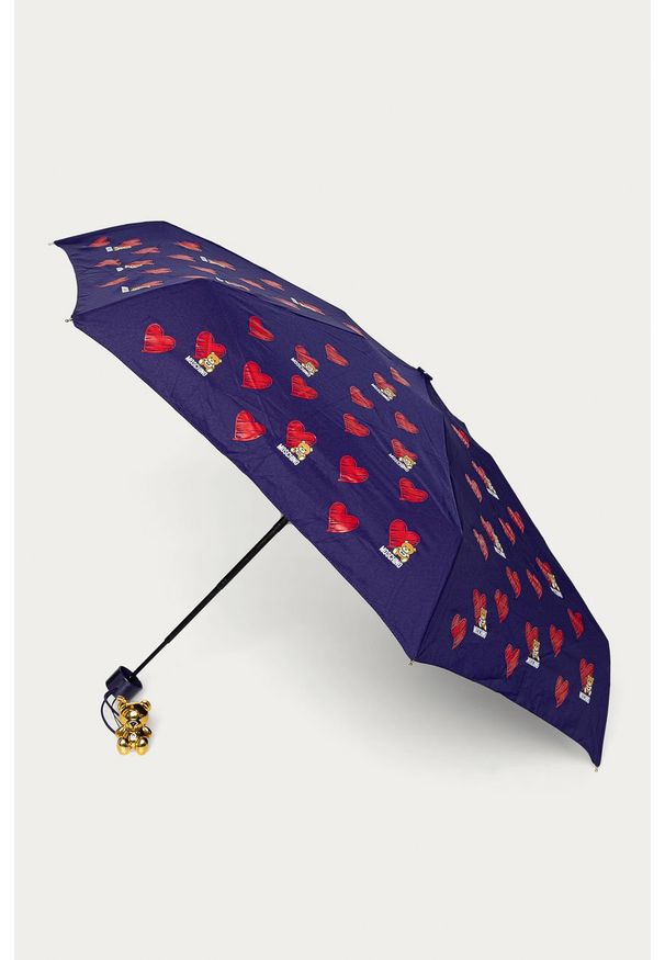 MOSCHINO - Moschino - Parasol. Kolor: fioletowy. Materiał: poliester, materiał