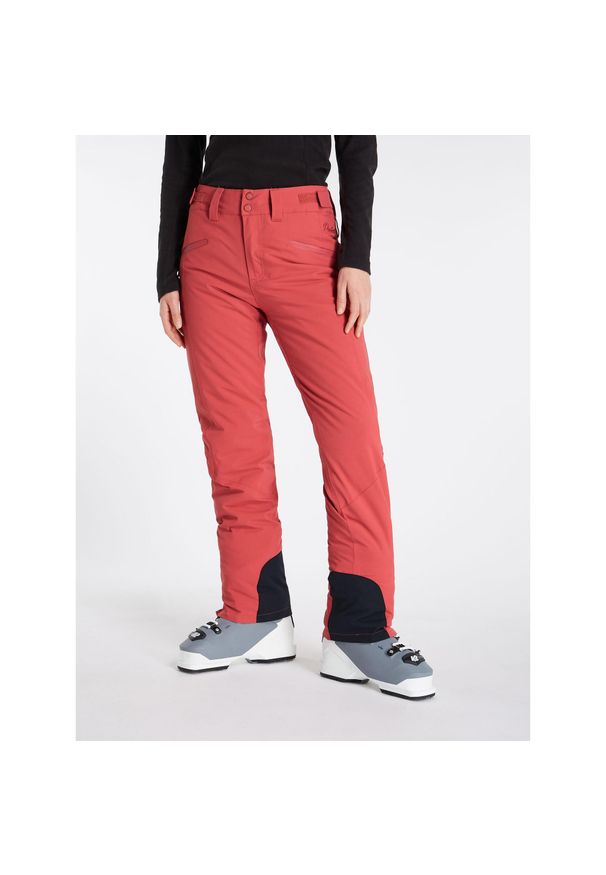 Spodnie narciarskie damskie Protest Kensington. Kolor: różowy, czerwony, wielokolorowy, pomarańczowy. Sezon: zima. Sport: narciarstwo