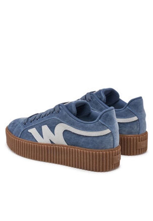 Weekend Max Mara Sneakersy 2515761094600 Niebieski. Kolor: niebieski. Materiał: zamsz, skóra