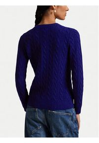 Polo Ralph Lauren Sweter 211971865012 Granatowy Slim Fit. Typ kołnierza: polo. Kolor: niebieski. Materiał: wełna #2