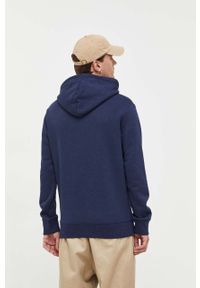 Superdry bluza męska kolor granatowy z kapturem gładka. Typ kołnierza: kaptur. Kolor: niebieski. Materiał: bawełna, poliester. Wzór: gładki #2