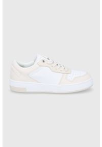 Calvin Klein Jeans Buty kolor biały na płaskiej podeszwie. Nosek buta: okrągły. Zapięcie: sznurówki. Kolor: biały. Materiał: guma. Obcas: na płaskiej podeszwie #1