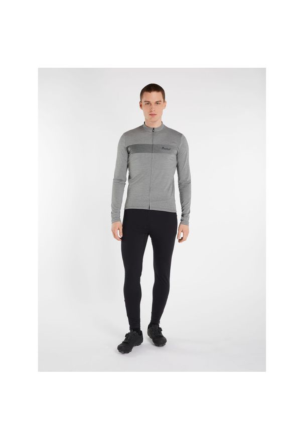 Koszulka męska Protest PRTGERRIE cycling jersey long sleeve. Kolor: szary. Materiał: jersey. Długość rękawa: długi rękaw. Sport: kolarstwo