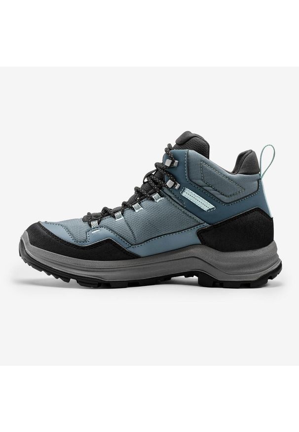 quechua - Buty turystyczne damskie Quechua MH100 Mid wodoodporne. Materiał: syntetyk, kauczuk. Szerokość cholewki: normalna. Styl: sportowy