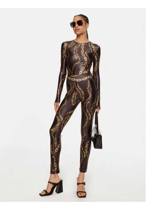 Versace Jeans Couture Body 77HAM2A1 JS417 Czarny Slim Fit. Kolor: czarny. Materiał: syntetyk
