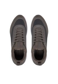 Calvin Klein Sneakersy Light Eva Run Lace Sock Mm HM0HM02164 Brązowy. Kolor: brązowy. Materiał: materiał. Sport: bieganie #5