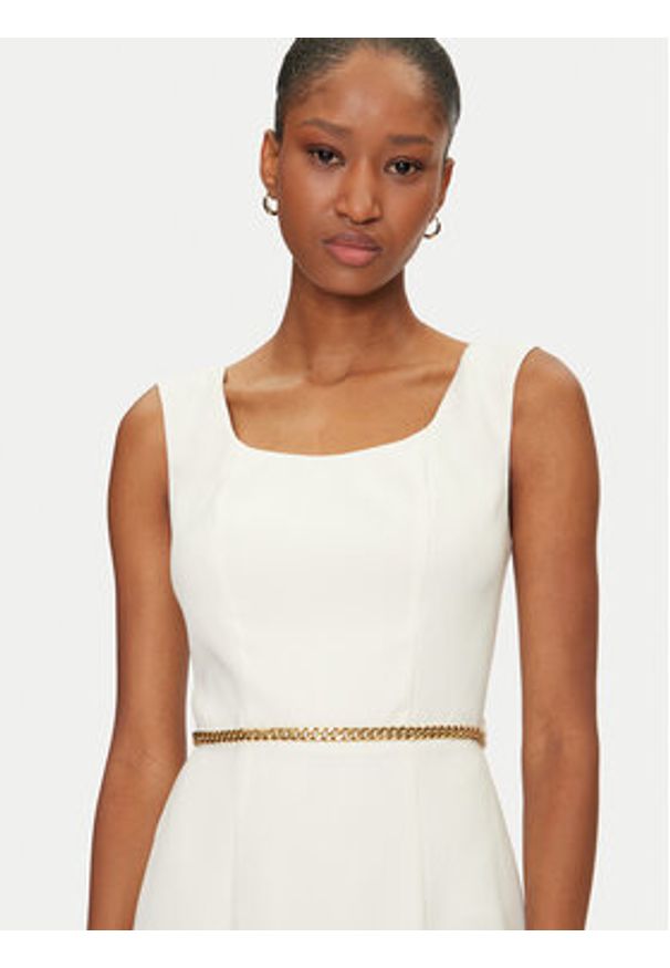 Marciano Guess Sukienka koktajlowa 5GGK12 7300A Écru Regular Fit. Materiał: syntetyk. Styl: wizytowy