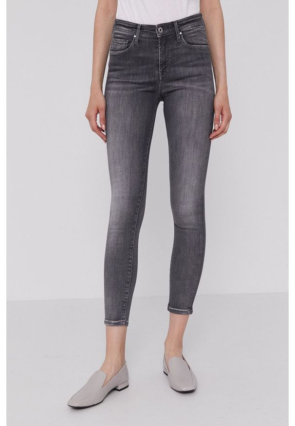 Pepe Jeans - Jeansy. Stan: podwyższony. Kolor: szary