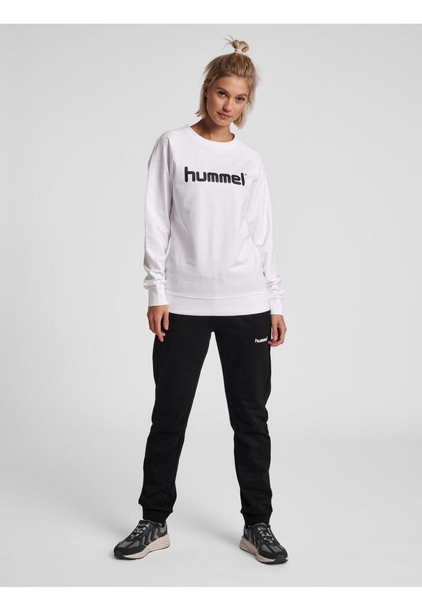 Bluza do piłki ręcznej damska Hummel Go Cotton Logo Sweatshirt Woman. Kolor: biały. Sport: piłka ręczna