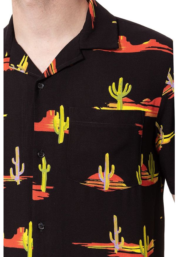 Wrangler - KOSZULA WRANGLER SS RESORT SHIRT BLACK W5907TI01 112129666