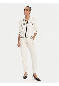 Liu Jo Sport Kardigan TF5250 MS59L Écru Regular Fit. Materiał: syntetyk. Styl: sportowy #5